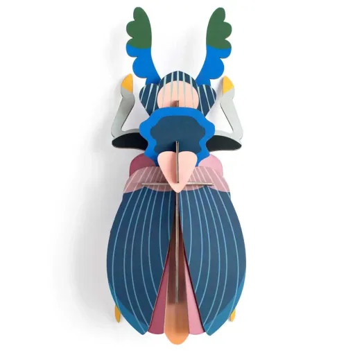 "studio ROOF 3D japanischer Käfer blau Pappe image"