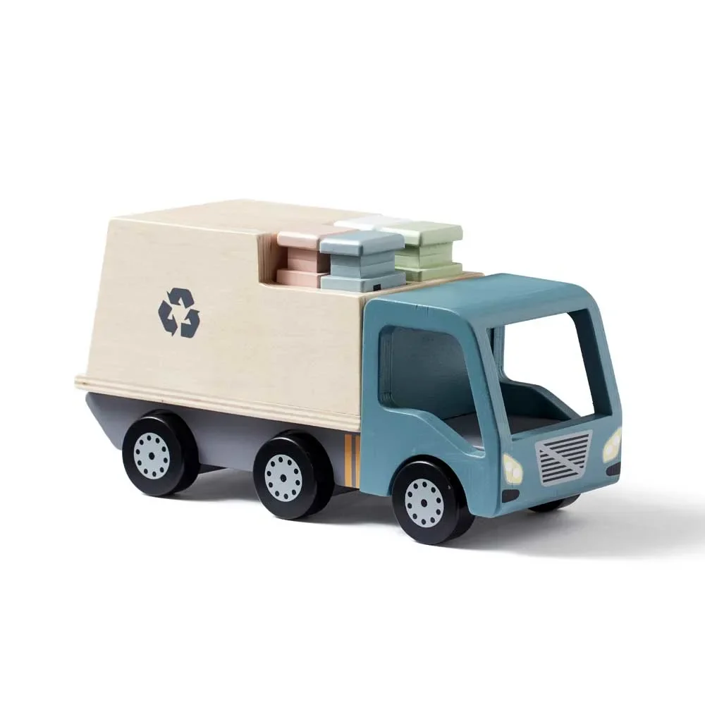 "Kids Concept Spielzeug Müllwagen Holz image"
