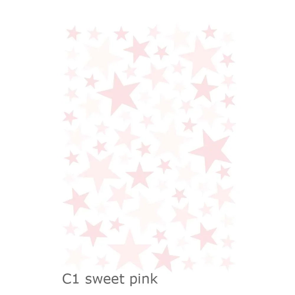 "Lilipinso Wandsticker Basics gemischte Sterne, Farbe: sweet pink image"