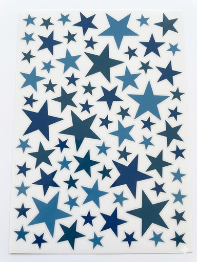 "Lilipinso Wandsticker Basics gemischte Sterne, Farbe: deep ocean image"