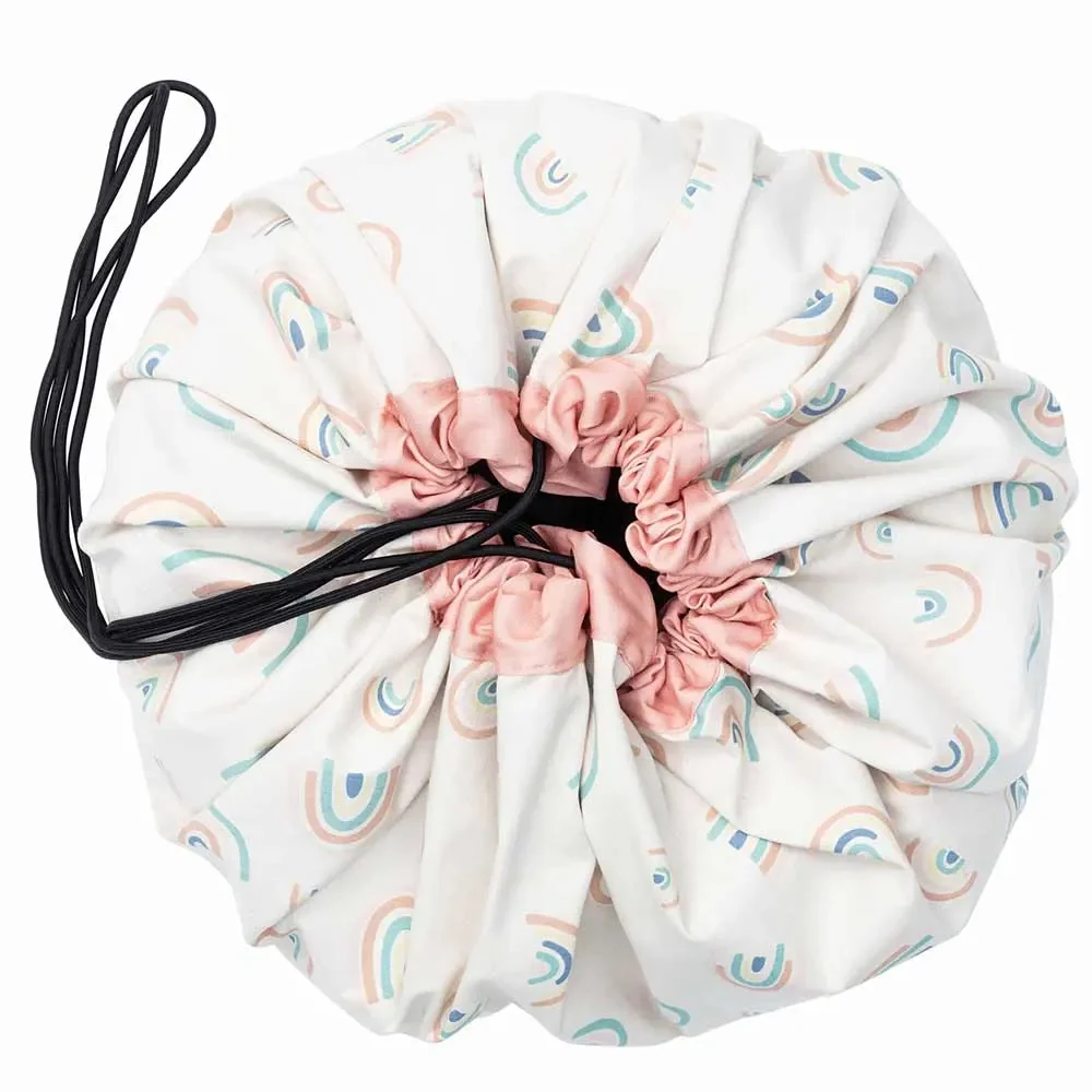 "play & go Spielsack Print Regenbogen rosa image"