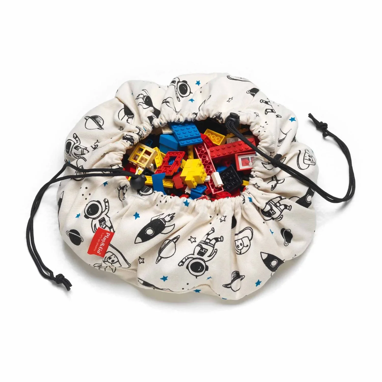 "Play&Go Spielzeugsack, Spielzeugkorb, Spielzeug aufbewahrungstasche - Mini, Farbe: Weltraum image"
