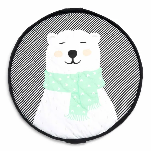 "Play&Go Kinderteppich, Spielteppich, Spielmatte - Tasche, Farbe: Eisbär image"