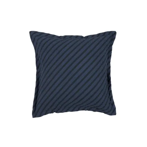 Nobodinoz LANDSCAPE Kissen - Waffelmuster, 45 x 45 cm, Farbe: Streifen kobalt