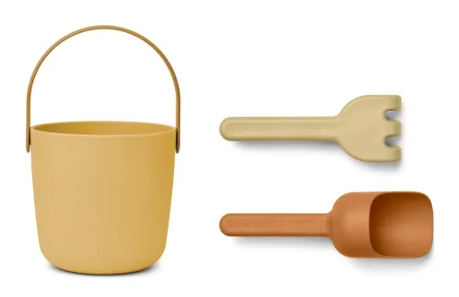 "Sandkasten-Set für Kinder Donny von Liewood mit Eimer, Schaufel und Harke in Jojoba multi mix image"