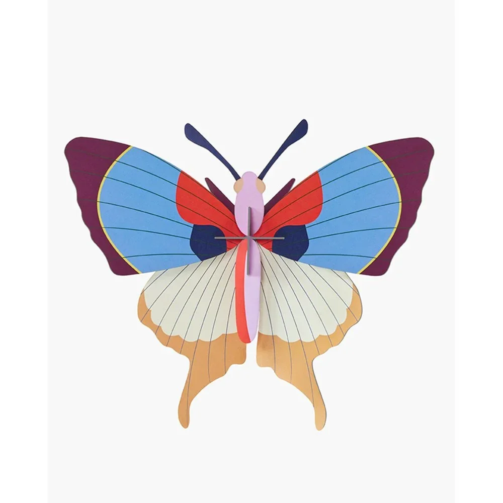 "studio ROOF 3D Schmetterling blau Pappe image"
