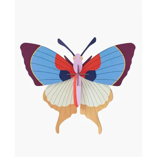 studio ROOF 3D Schmetterling blau Pappe