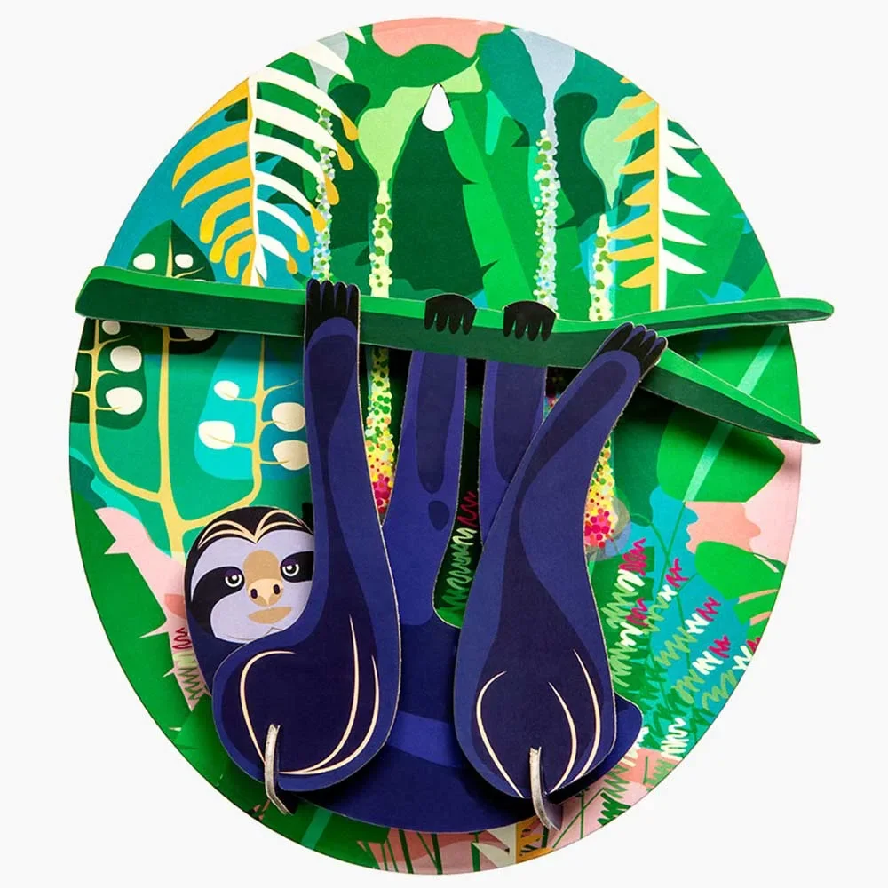 "Studio Roof Wanddeko Pappe Faultier image"