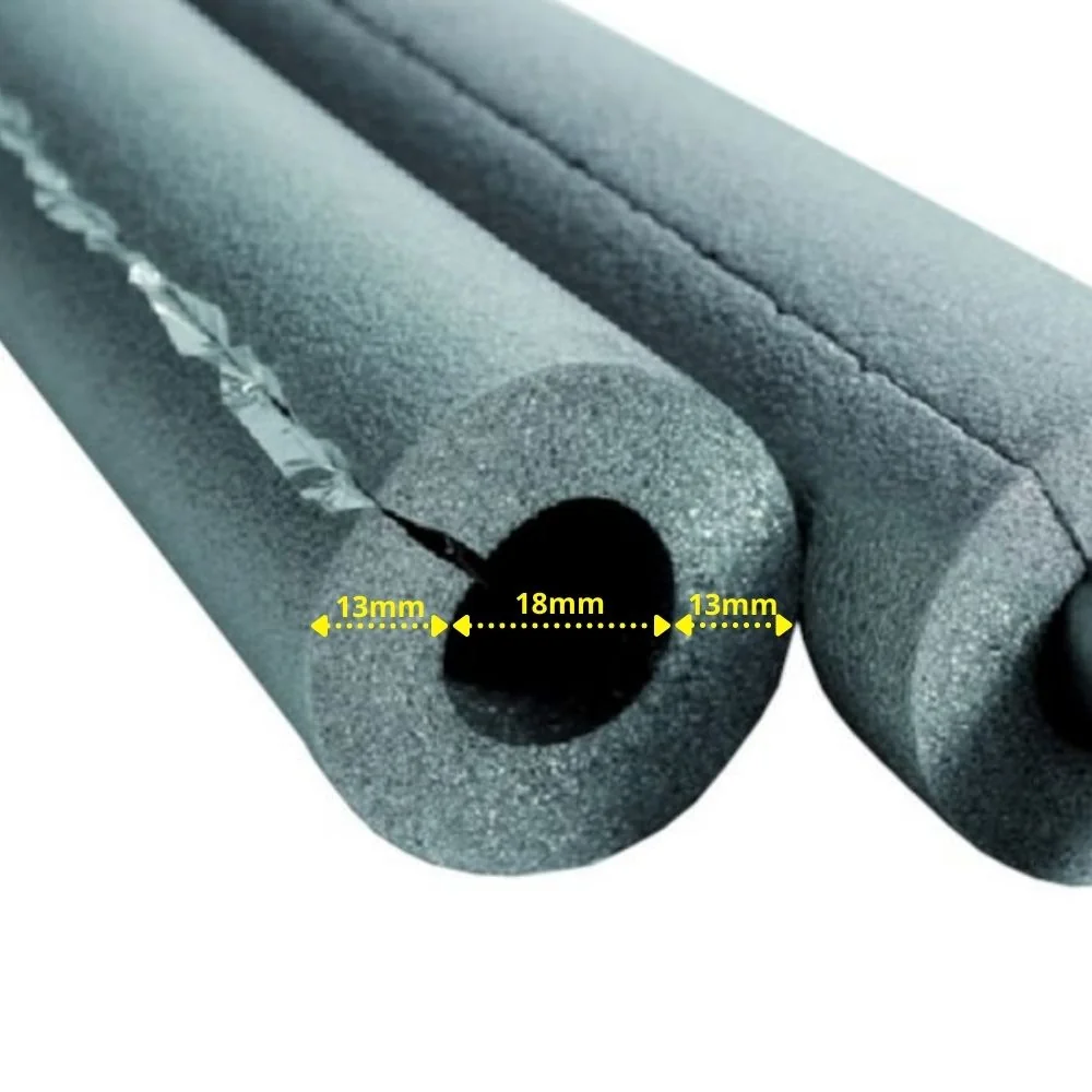 "Rohrisolierung, 1m Isolierschlauch Ø 18 mm x 13 mm, selbstklebende Rohrisolierung image"