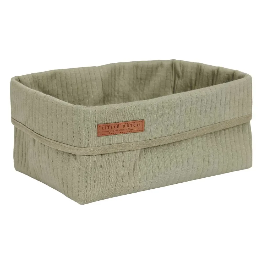 "Little Dutch Körbchen groß uni oliv "Pure Olive" image"