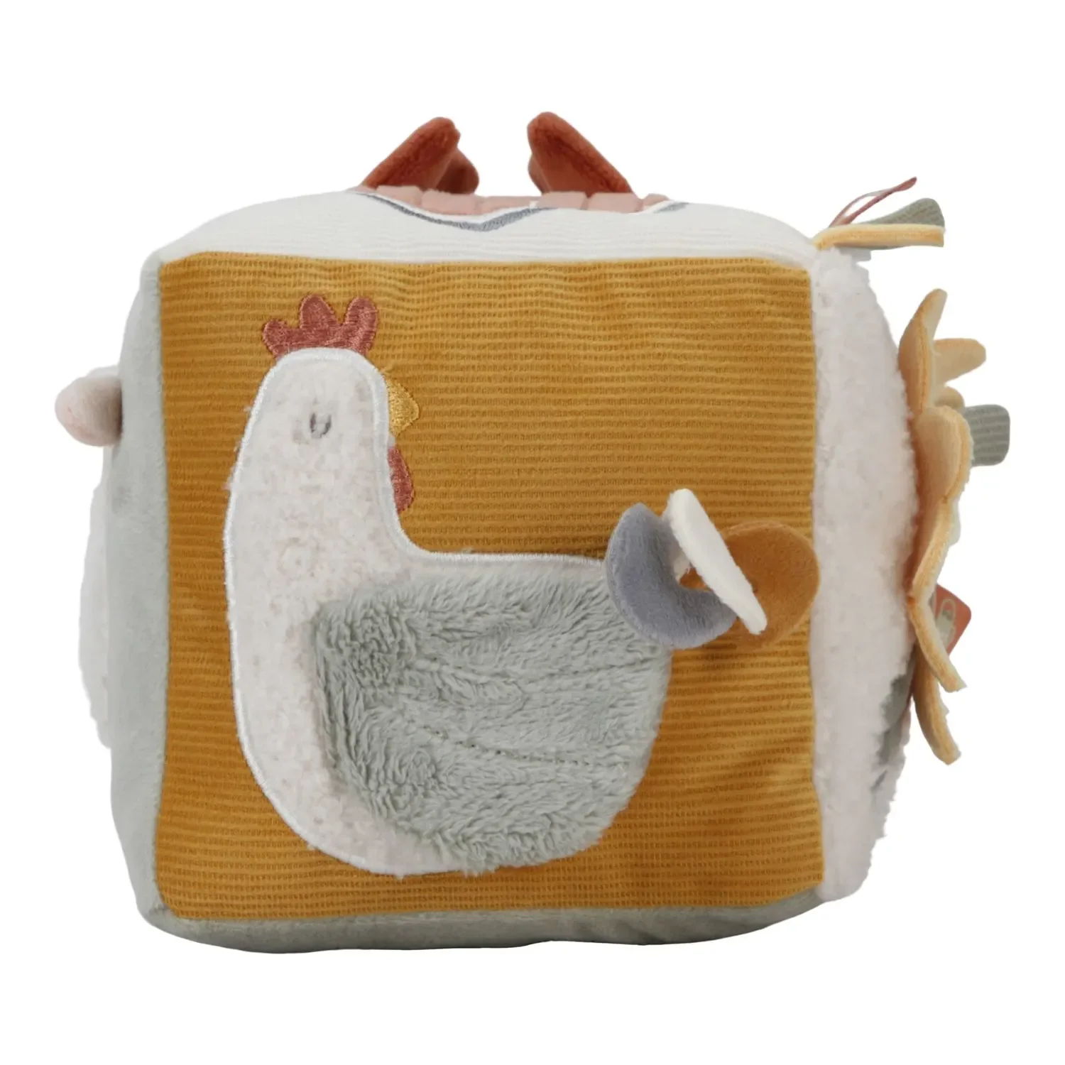 "Little Dutch Aktiv Würfel - Soft Little Farm, 14x14x14 image"