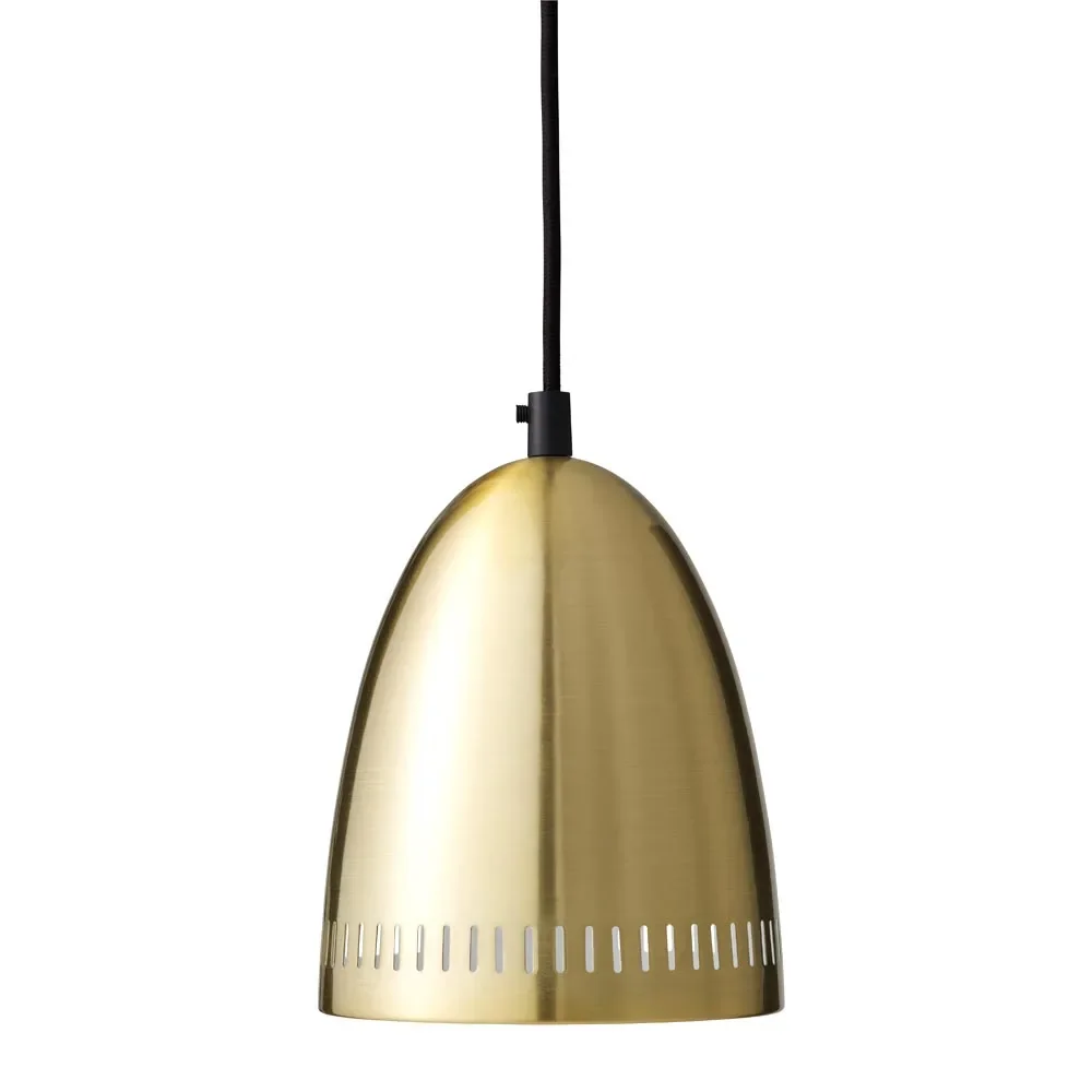"Superliving Metall Pendellampe "Dynamo" klein Messing gebürstet image"