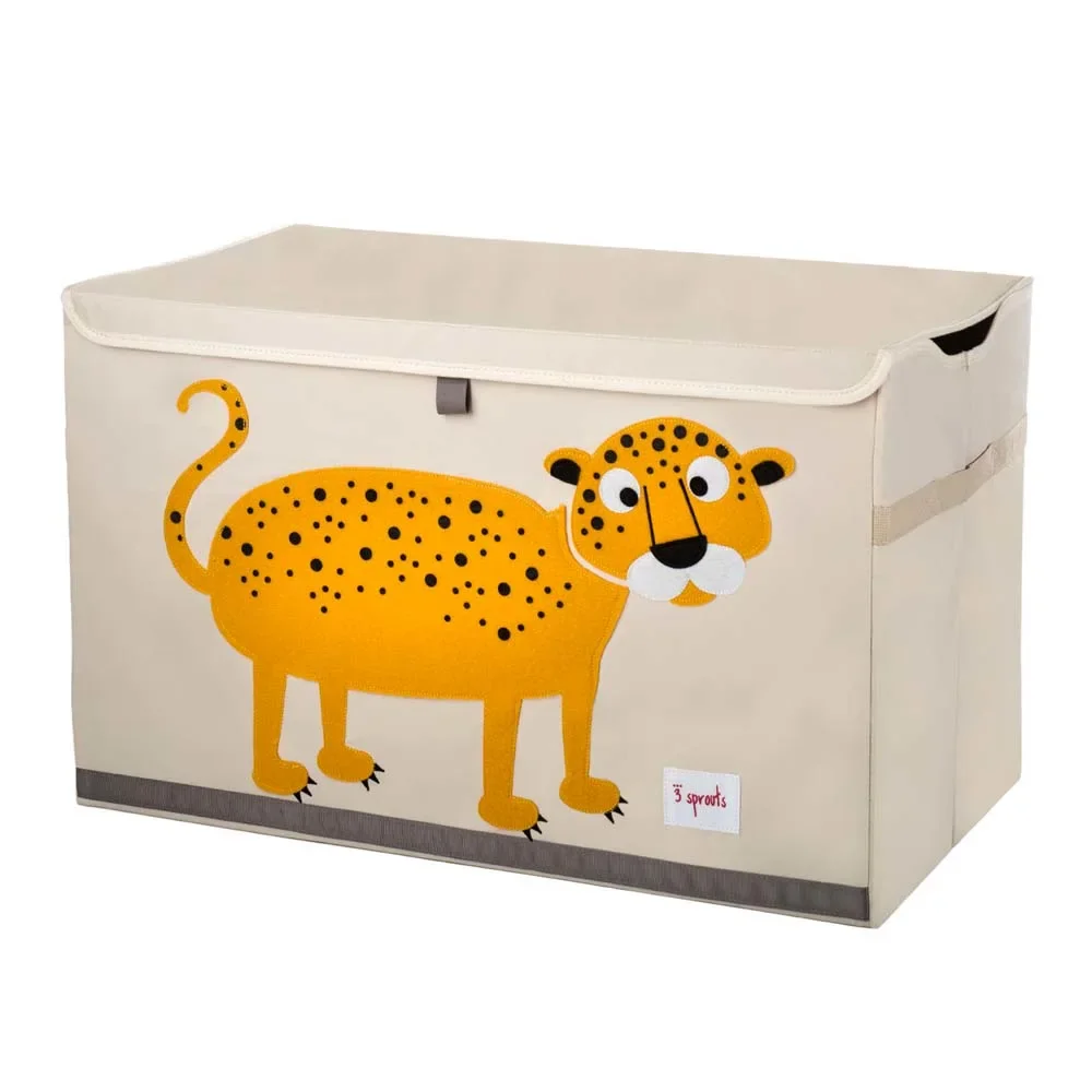 "3 Sprouts Aufbewahrungskiste Deckel Leopard image"