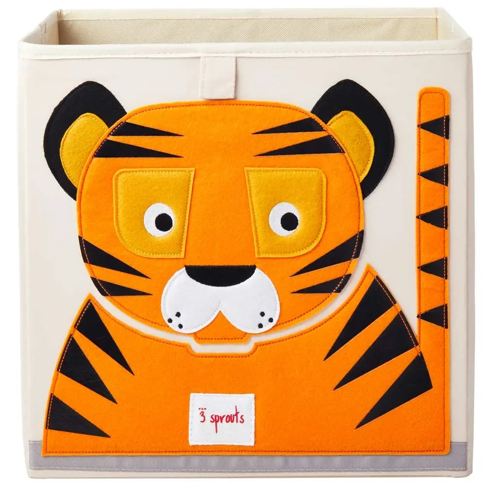 "3 Sprouts Spielzeugkorb Tiger image"