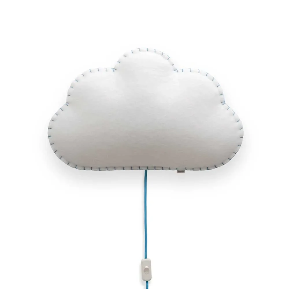 "Buokids Softlampe Nachtlicht/Wandlampe Wolke, Ausführung: Wandlampe; Farbe der Naht: grau image"