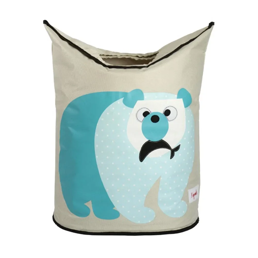 "3 Sprouts Wäschekorb Eisbär image"
