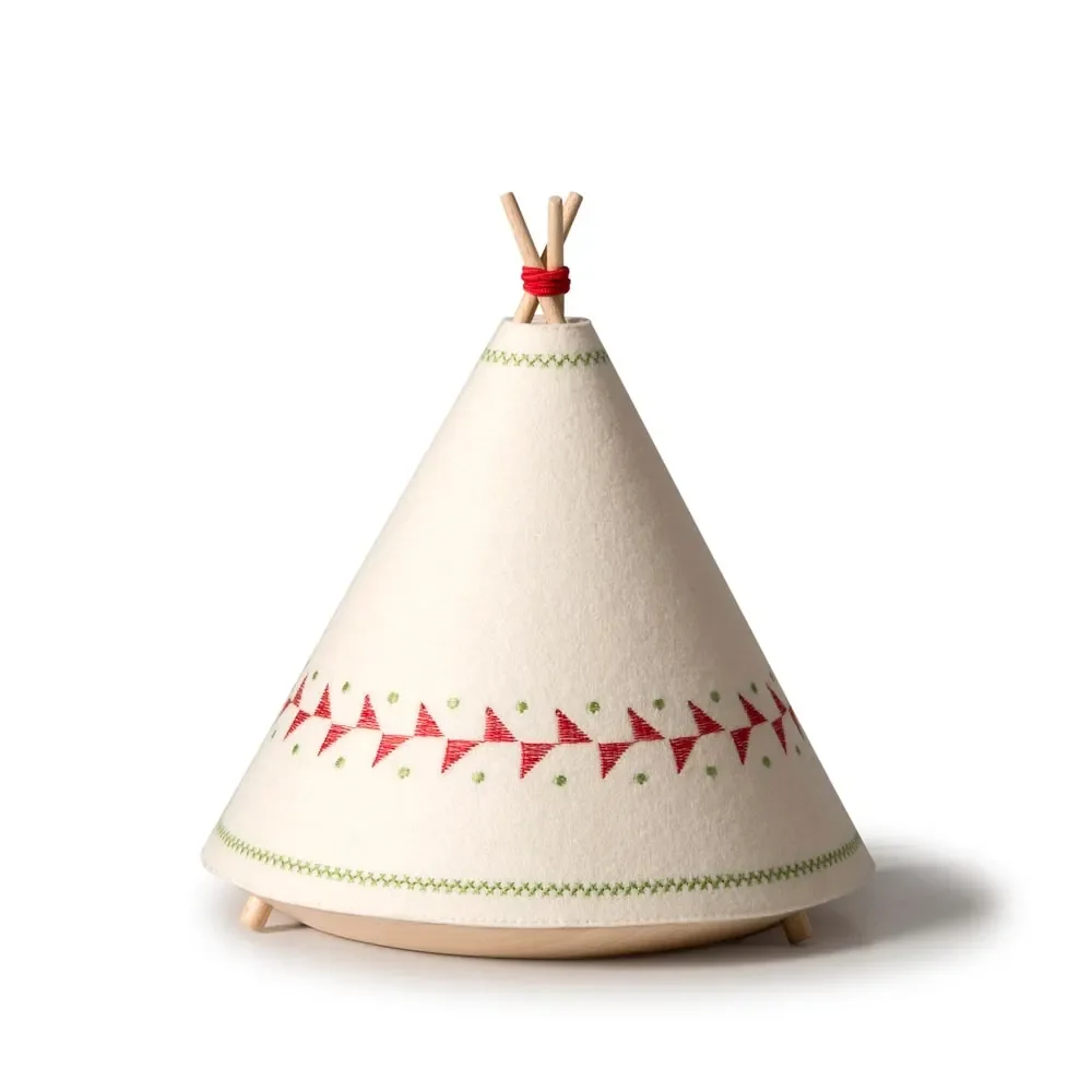 "Buokids Tischlampe & Nachtlicht Tipi rot image"