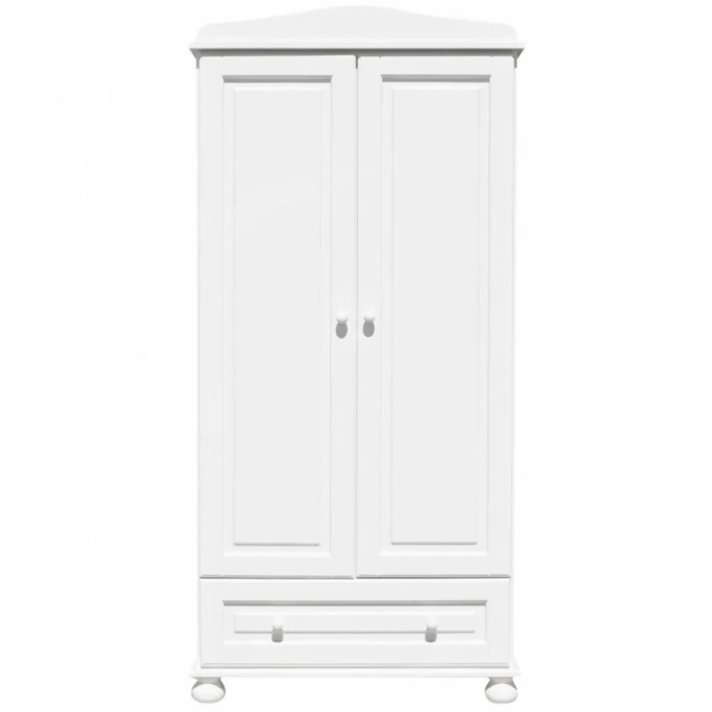 "Caramella Kleiderschrank 2 türig "Romantik" weiss image"