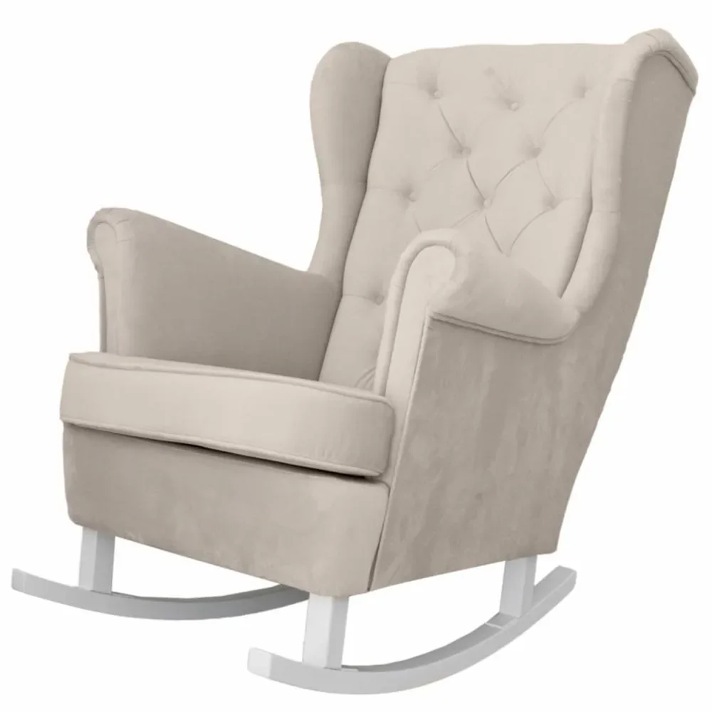 "Caramella Schaukelstuhl / Stillstuhl beige image"