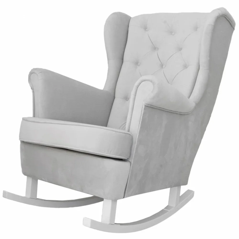 "Caramella Schaukelstuhl / Stillstuhl grau image"