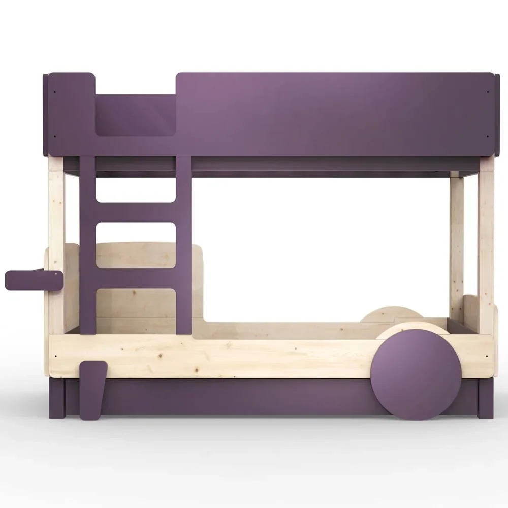 "Mathy by Bols Etagenbett "Discovery" mit Bettschublade, Farbe Elemente: cuberdon purple image"