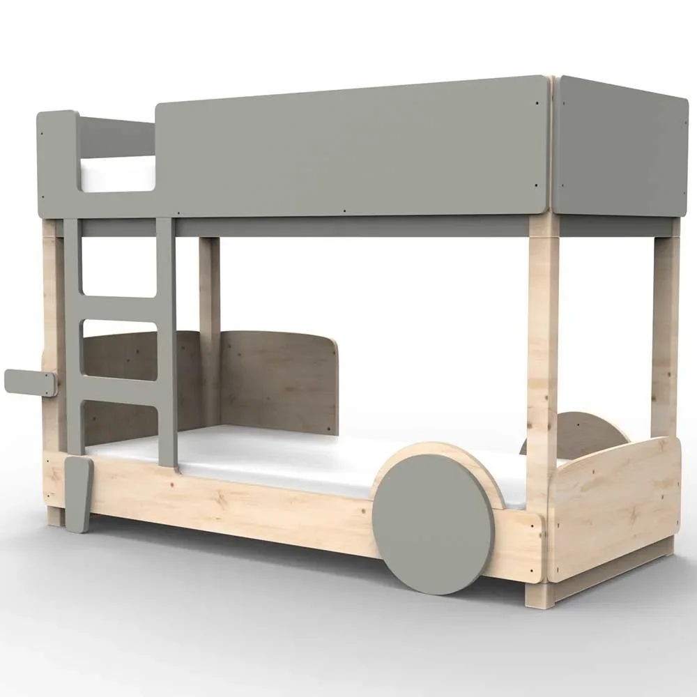 "Mathy by Bols Etagenbett "Discovery", Farbe Elemente: cement grey image"