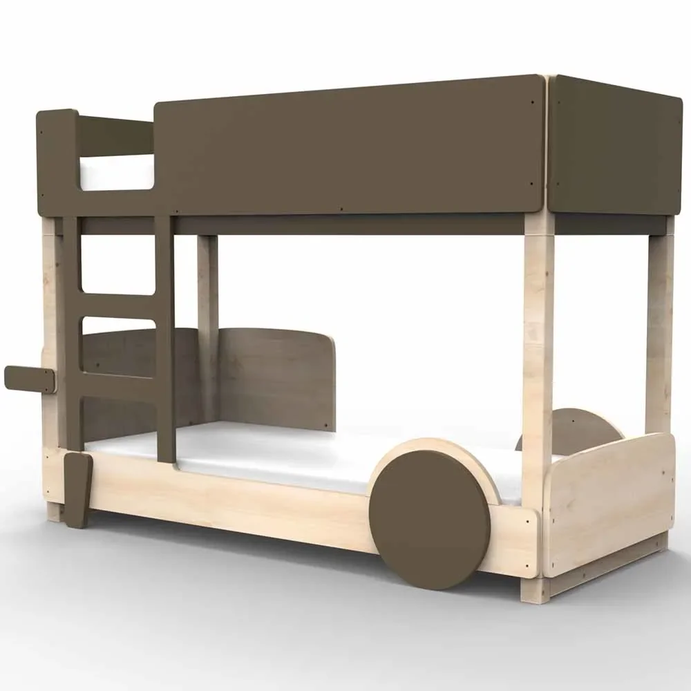 "Mathy by Bols Etagenbett "Discovery", Farbe Elemente: artichoke image"