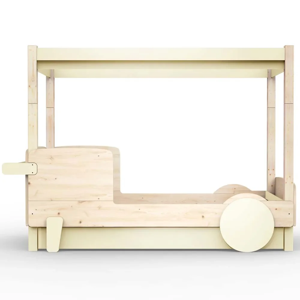 "Mathy by Bols Himmelbett "Discovery" mit Bettschublade, Farbe Elemente: beige ivory image"