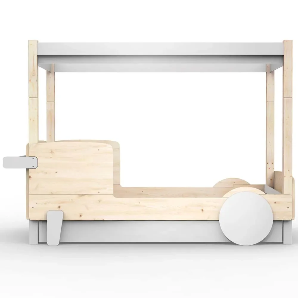 Mathy by Bols Himmelbett "Discovery" mit Bettschublade, Farbe Elemente: pearl grey