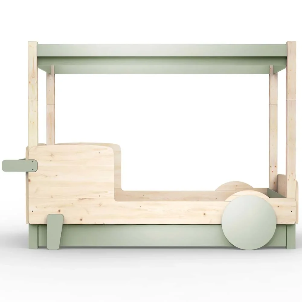 Mathy by Bols Himmelbett "Discovery" mit Bettschublade, Farbe Elemente: moss grey