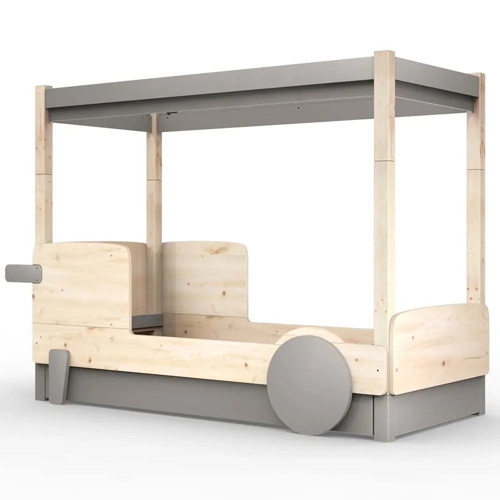 "Mathy by Bols Himmelbett "Discovery" mit Bettschublade, Farbe Elemente: mole image"