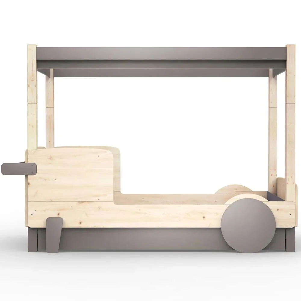 "Mathy by Bols Himmelbett "Discovery" mit Bettschublade, Farbe Elemente: linnen image"