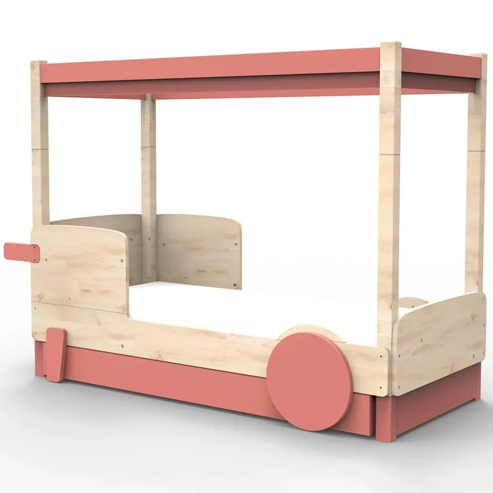 Mathy by Bols Himmelbett "Discovery" mit Bettschublade, Farbe Elemente: coral