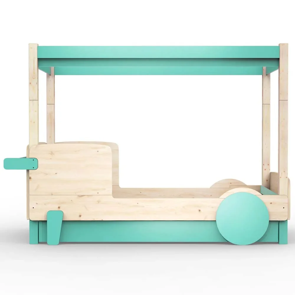 Mathy by Bols Himmelbett "Discovery" mit Bettschublade, Farbe Elemente: light green