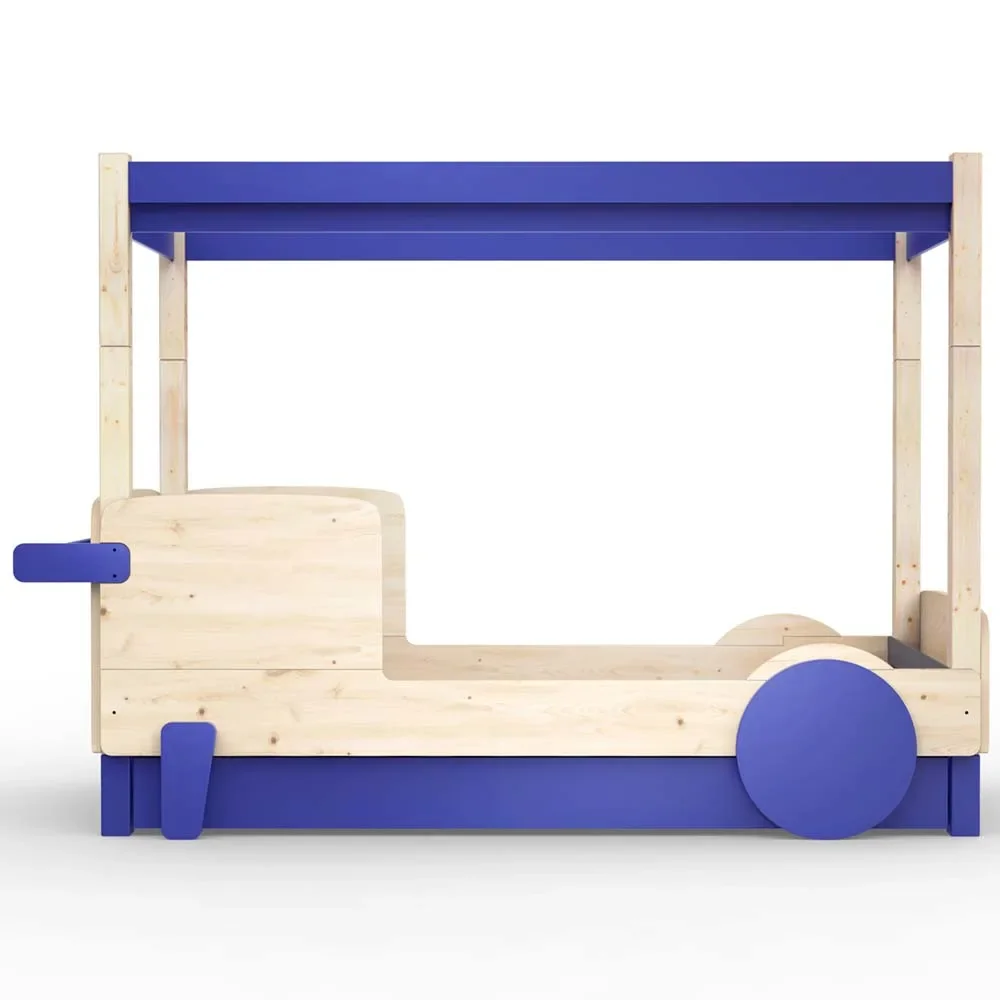 Mathy by Bols Himmelbett "Discovery" mit Bettschublade, Farbe Elemente: marseille blue