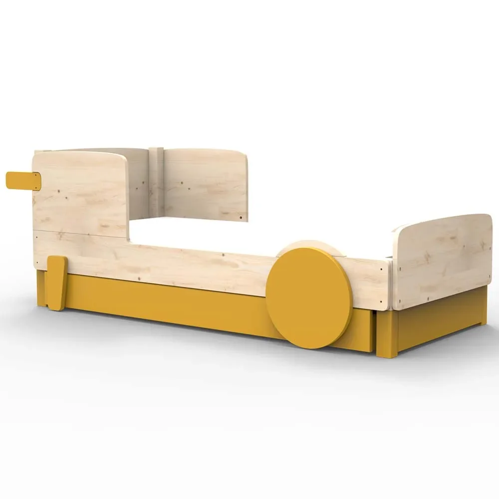 "Mathy by Bols Einzelbett "Discovery" mit Bettschublade, Farbe Elemente: ocher image"