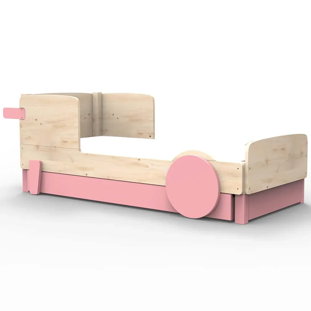 "Mathy by Bols Einzelbett "Discovery" mit Bettschublade, Farbe Elemente: light pink image"