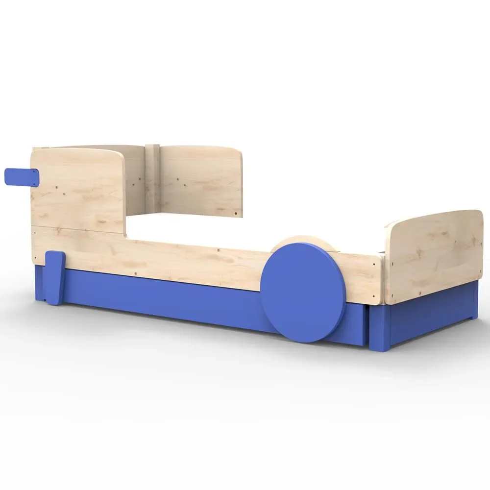 Mathy by Bols Einzelbett "Discovery" mit Bettschublade, Farbe Elemente: marseille blue