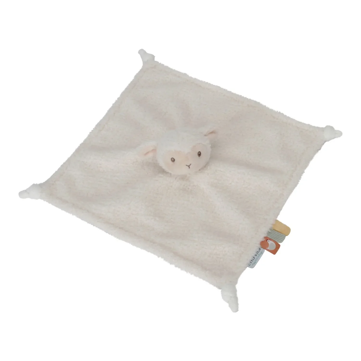 "Little Dutch Schnuffeltuch, Schmusetuch, Kuscheltuch - Schaf, Little Farm, 31x31x6 image"