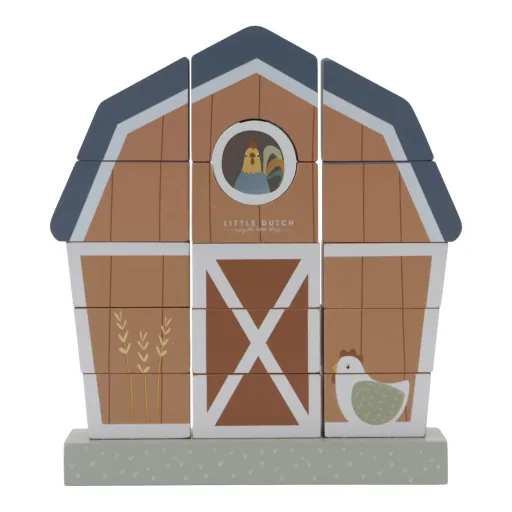 "Stapelspielzeug Bauernhaus aus Holz von Little Dutch, Little Farm image"