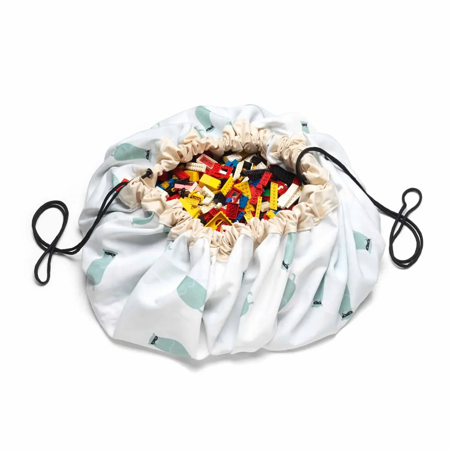 "Play&Go Spielzeugsack, Spielzeugkorb, Spielzeug aufbewahrungstasche, Farbe: Zugkarte image"