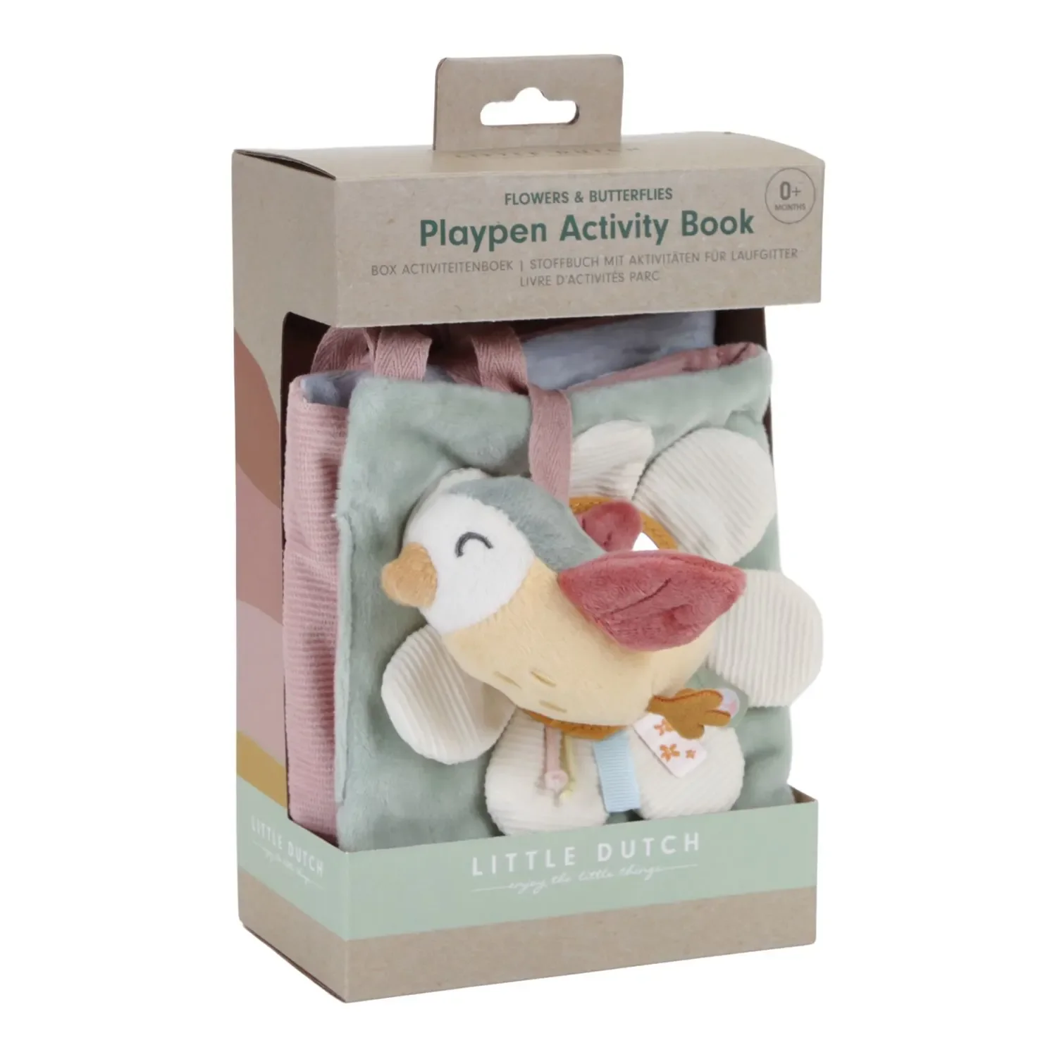 "Little Dutch Stoffbuch mit Aktivitäten für Laufgitter - Flowers & Butterflies image"