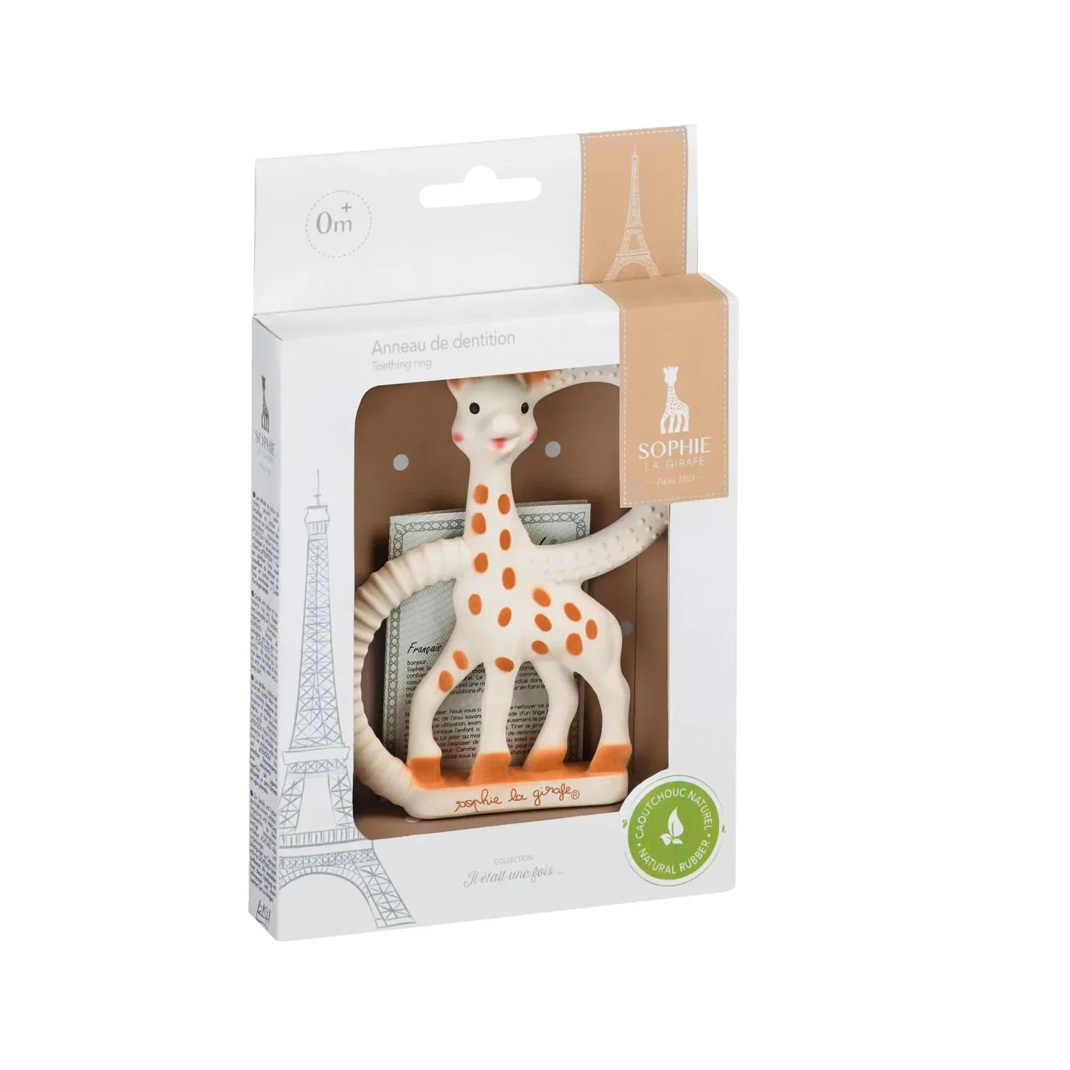 "Sophie la girafe Beißring, Ringrassel - Naturkautschuk, Version weich image"