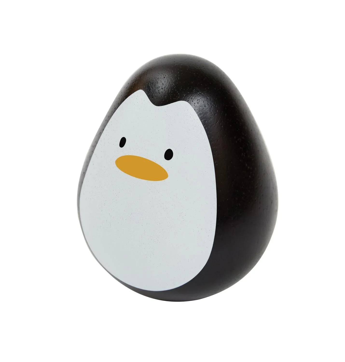 "Plan Toys - Stehaufmännchen, Motorikspielzeug - Wackelnder Pinguin, Gummibaumholz image"