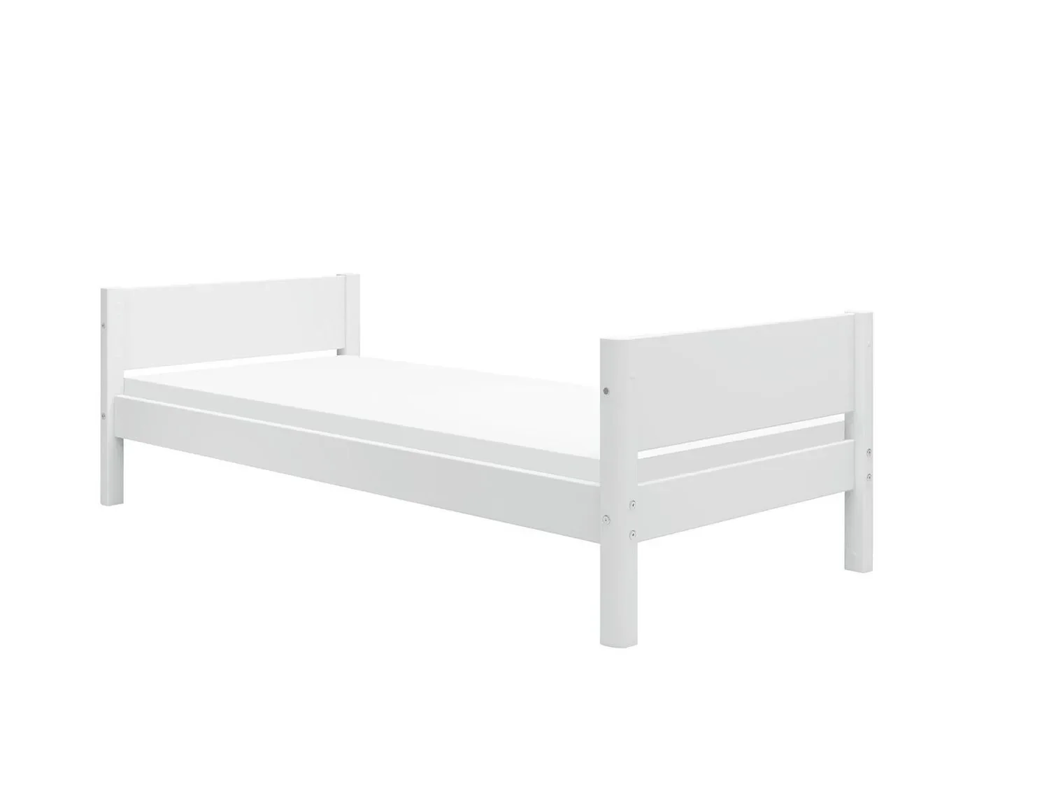 "FLEXA Einzelbett, Juniorbett für Kinder und Jugendliche – MDF und Kiefer, 90x200 cm image"