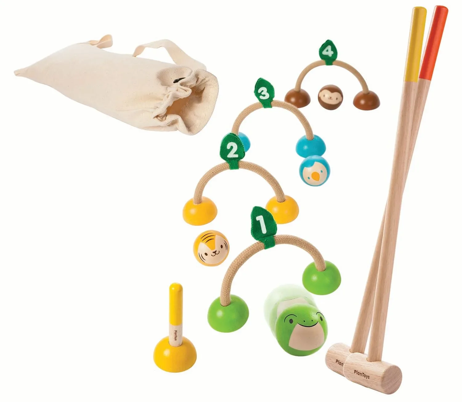 "Plan Toys - Krocket, Gummibaumholz image"