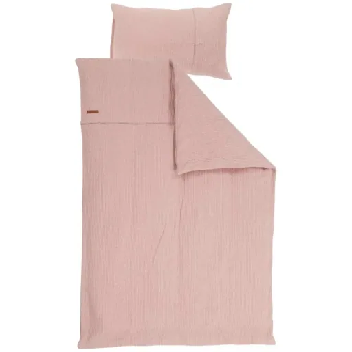 Little Dutch Kinderbettwäsche uni rosa "Pure Pink" 100 x 135