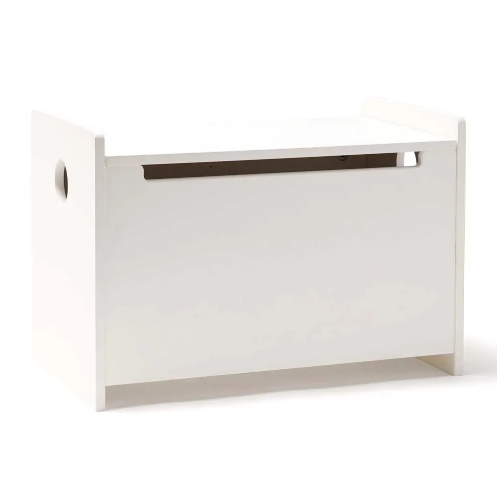 "Kids Concept Spielzeugkiste Holz weiss image"