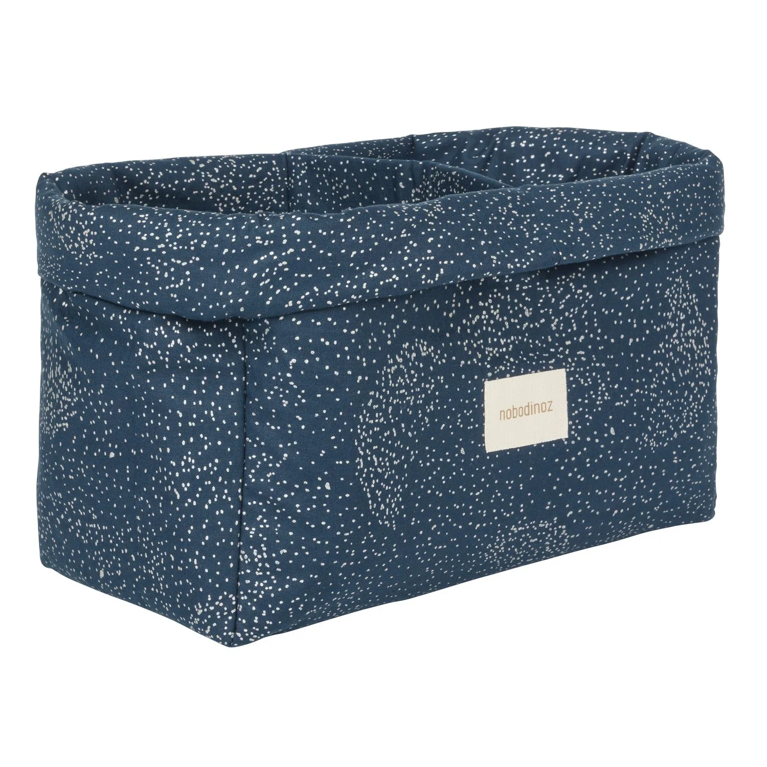 Nobodinoz STORIES Wäschekorb, Aufbewahrungskorb, Spielzeugkorb Doppelter, 30 x 15 x 15 cm