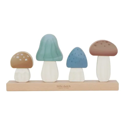 "Little Dutch Stapelspielzeug, Stapelspiel - Forest Friends, Pfliegenpilze image"